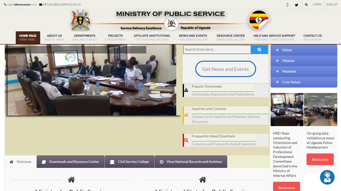 National Records Centre and Archives – Ministry of Public Service